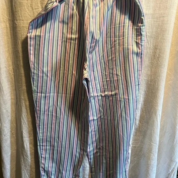 Appleseeds PJ’s. 2 piece. Size large. Blues and pinks. Button up. Stripes. - Picture 6 of 6